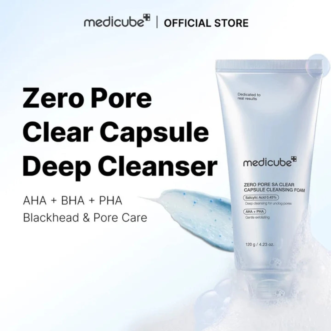 Medicube Zero Pore SA Clear Capsule Cleansing Foam 120g