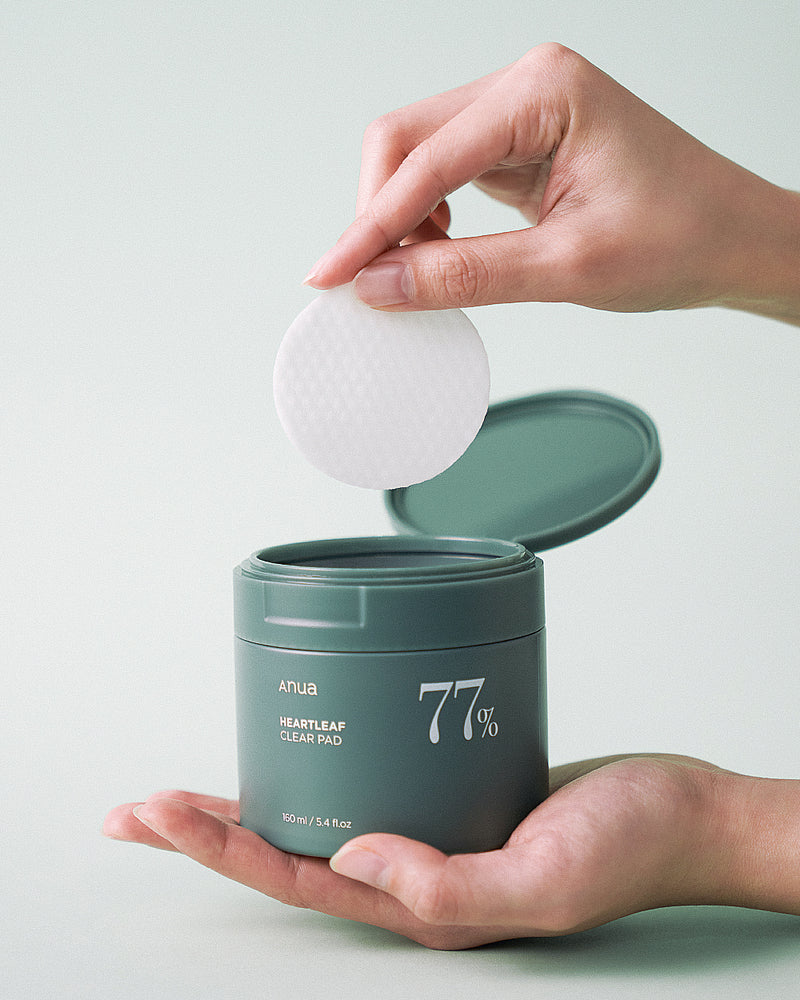Heartleaf 77% Toner Pad de Anua es un tónico exfoliante suave formulado con un 77% de extracto de Houttuynia Cordata