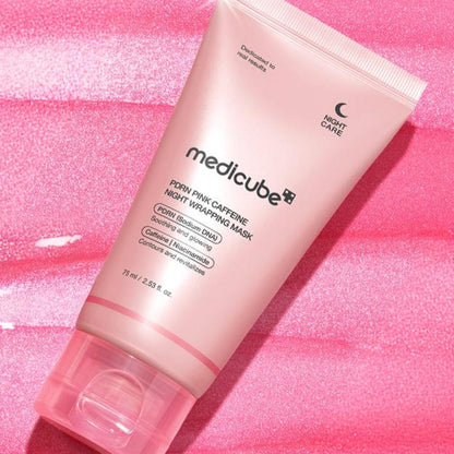 Medicube PDRN Pink Caffeine Overnight Wrapping Mask 75ml