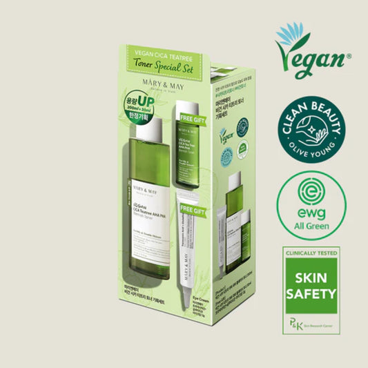 Mary & May Vegan CICA Tea Tree Toner Special Set